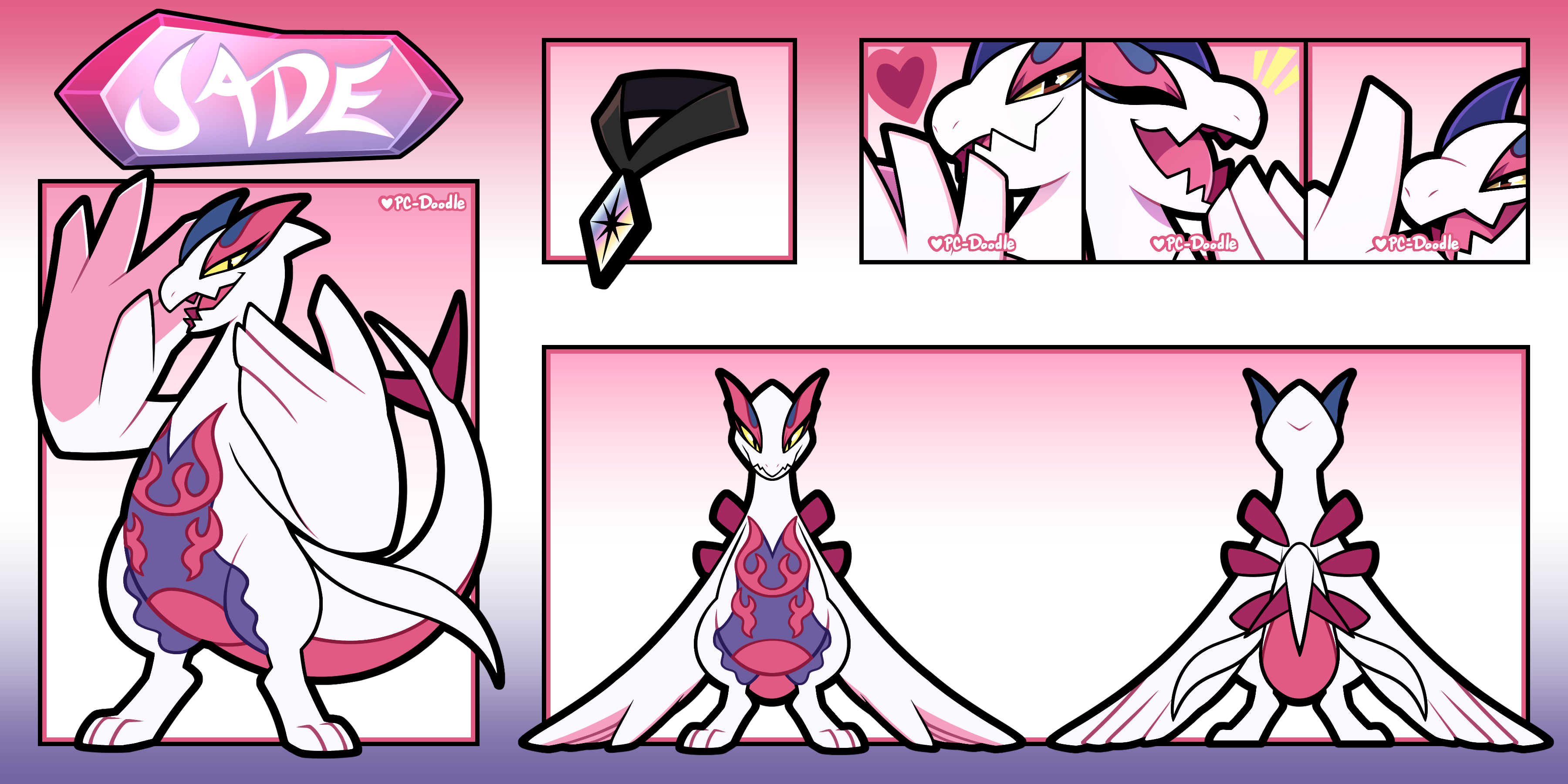 Reshiram x Salazzle Fusion [OC] : r/pokemon