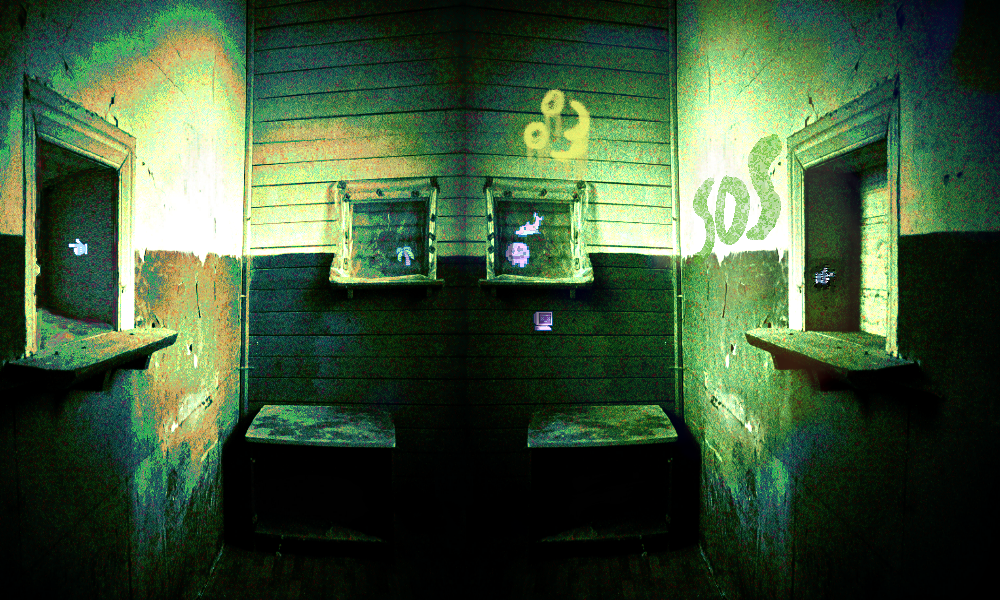 the same graffiti decked room now shows your own SOS addition the same graffiti decked room now shows your own SOS addition