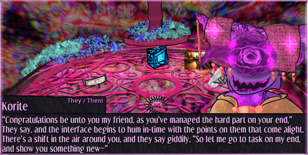 the glow on Korite intensifies and the border of the image hums with the same light the glow on Korite intensifies and the border of the image hums with the same light