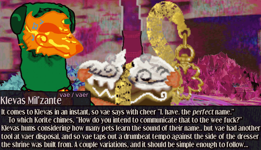 Klevas looks happily down at vaer cognion and bounces in place as the name as come to mind, while vaer starter moves a bit more calmly. Transcript below Klevas looks happily down at vaer cognion and bounces in place as the name as come to mind, while vaer starter moves a bit more calmly. Transcript below