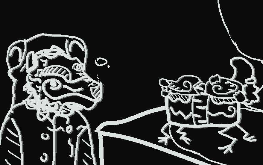 Klevas sings out Zippi's name, and Zippi tries their best to understand Klevas sings out Zippi's name, and Zippi tries their best to understand